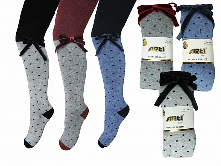 Колготки с аксессуаром махровые для девочки  ARTI